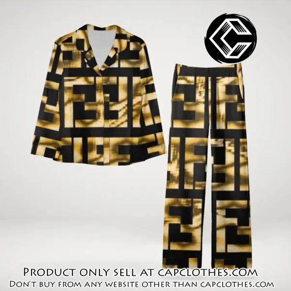 Trending luxury fendi satin pajama set pjs1048 cc1824902